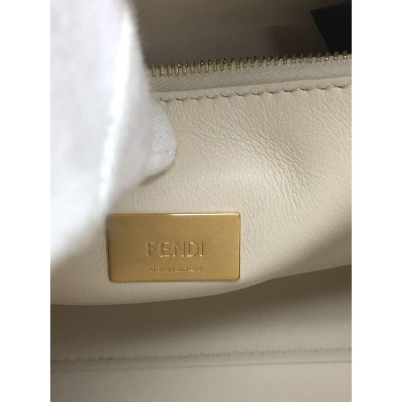 Fendi Calf Leather Shoulder Bag Black - Picture 5 of 6